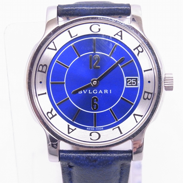 実際に弊社で買取させて頂いたBVLGARI/ブルガリ solotempo/ソロテンポ クオーツ/腕時計 ST35S【動作未確認】