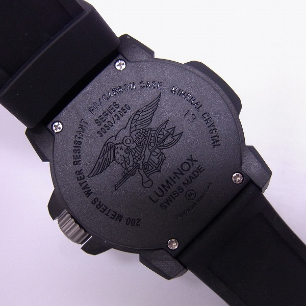 実際に弊社で買取させて頂いたLuminox/ルミノックス ネイビーシールズ ブルー 3053【動作未確認】の画像 4枚目