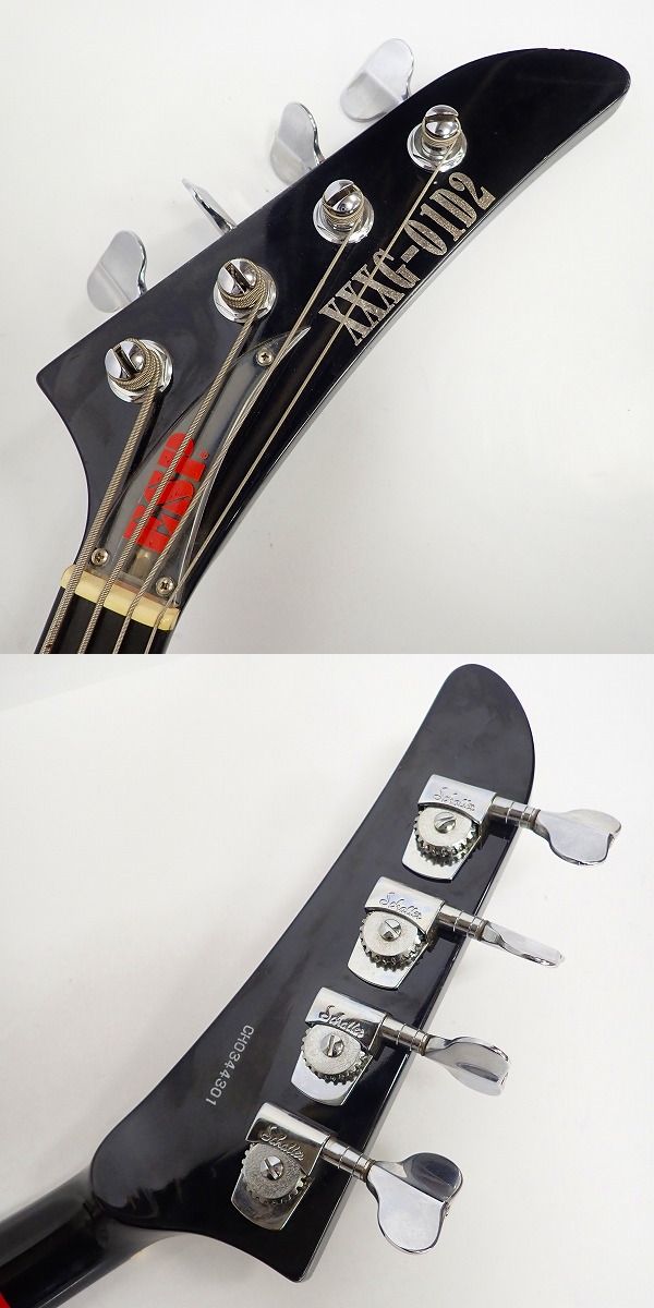 実際に弊社で買取させて頂いた★【オーダーメイド品】ESP/イーエスピー エクスプローラータイプ エレキベース ハードケース付の画像 1枚目