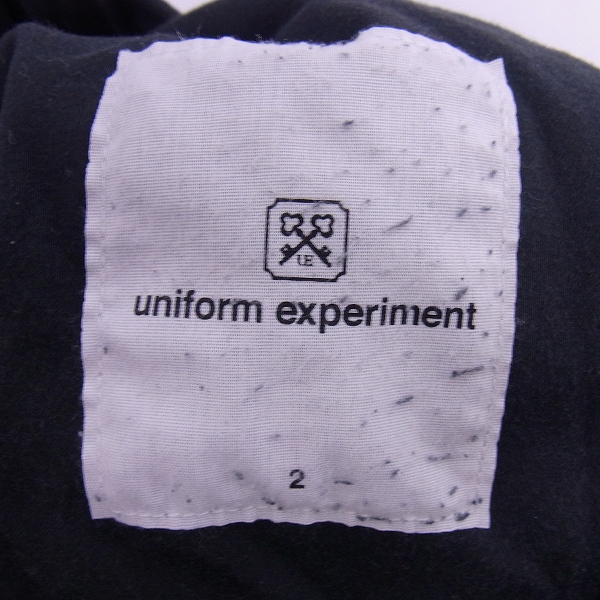 実際に弊社で買取させて頂いたuniform experiment/ユニフォームエクスペリメント ストレッチイージーパンツ ブラック/カモフラ UE-178025/2の画像 2枚目