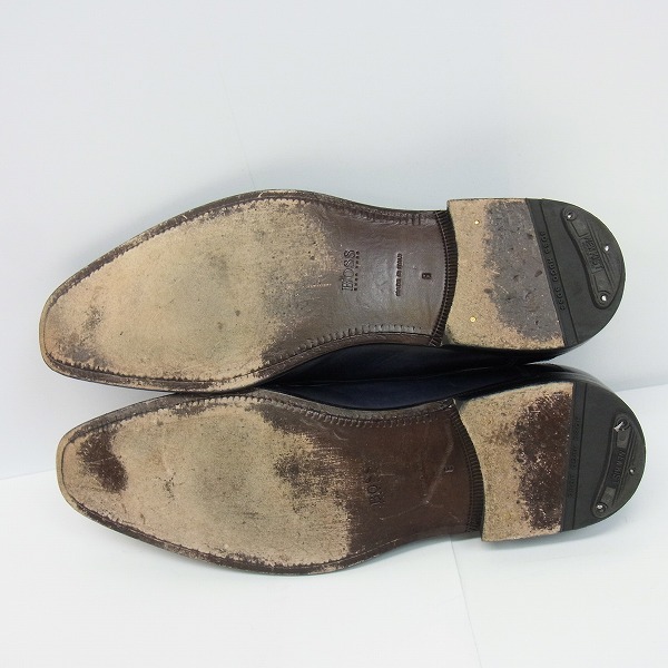 実際に弊社で買取させて頂いたHUGO BOSS/ヒューゴボス メダリオン レザーシューズ 8の画像 2枚目