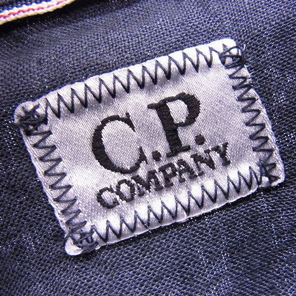 実際に弊社で買取させて頂いたC.P.COMPANY/シーピーカンパニー リネン 半袖 ボタン シャツ 02CMSH029A/Lの画像 2枚目