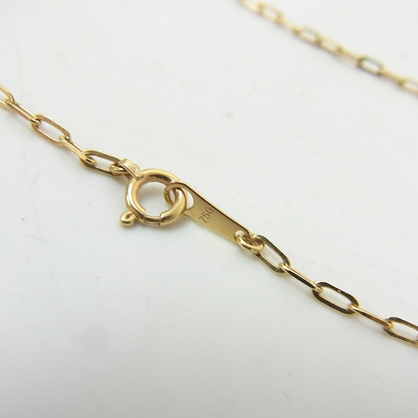 実際に弊社で買取させて頂いたEYEFUNNY/アイファニー 18K デザインチェーン 40cmの画像 2枚目