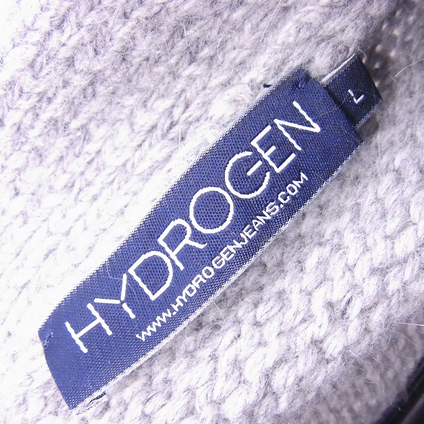 実際に弊社で買取させて頂いたHYDROGEN/ハイドロゲン スカルボタン ニットカーディガン/Lの画像 2枚目