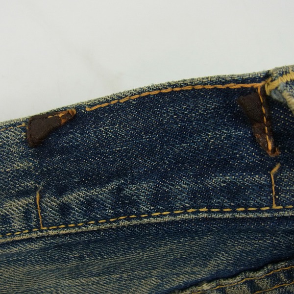実際に弊社で買取させて頂いたLEVIS/リーバイス 隠しリベット刻印18/革パッチ/片面/グリッパー ジッパーフライ デニムパンツの画像 4枚目