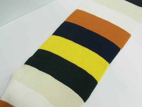 実際に弊社で買取させて頂いたLOEWE/ロエベ ボーダーニットマフラー マルチカラーの画像 3枚目