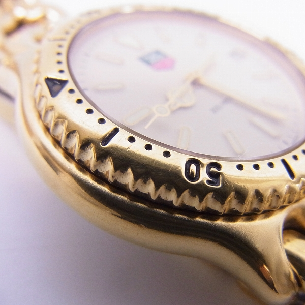 実際に弊社で買取させて頂いたTAG HEUER/タグホイヤー ゴールド 腕時計 S94.713M/E【動作未確認】の画像 7枚目
