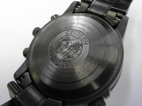 実際に弊社で買取させて頂いたCITIZEN/シチズン プロマスタークロノ エコドライブ電波時計 H610-T018688の画像 4枚目