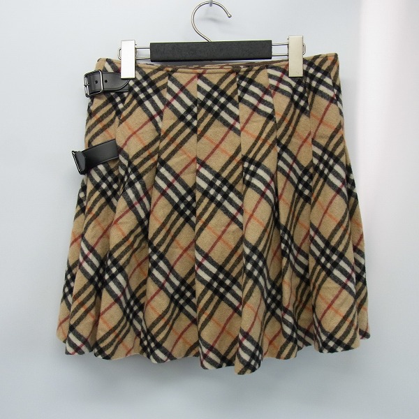 実際に弊社で買取させて頂いたBURBERRY BLUE LABEL/バーバリーブルーレーベル ウール混 スカート/36の画像 1枚目