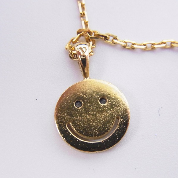 実際に弊社で買取させて頂いた【ギャラ付き】EYEFUNNY/アイファニー ダイヤモンド スマイル S ブラックアイズ/チェーン 18KYG/HSM005の画像 2枚目