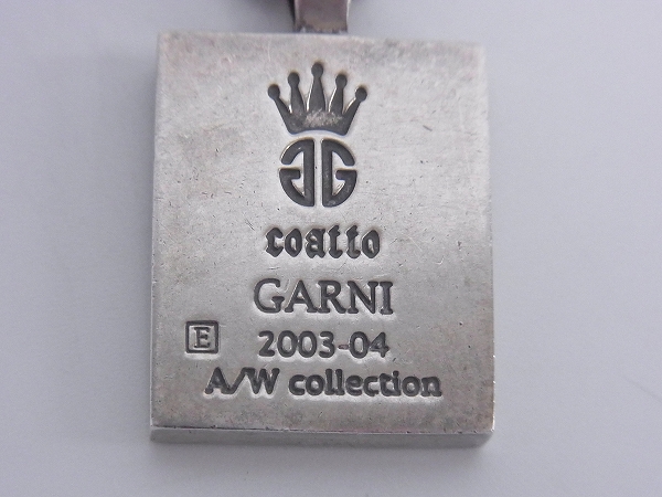 実際に弊社で買取させて頂いたGARNI/ガルニ coatto  シルバーフレーム/プレートペンダントの画像 2枚目