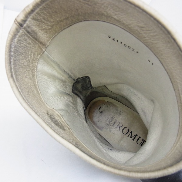 実際に弊社で買取させて頂いたHIROMU TAKAHARA/ヒロムタカハラ ブラックエンジニアブーツ 41の画像 4枚目