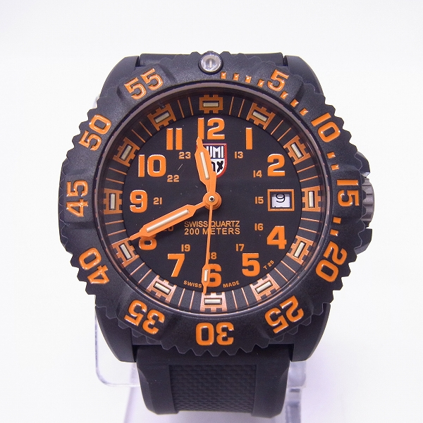 実際に弊社で買取させて頂いたLuminox/ルミノックス ネイビーシールズ オレンジ 3059【動作未確認】の画像 1枚目