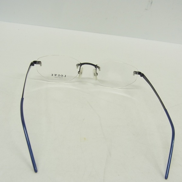 実際に弊社で買取させて頂いたLOEWE/ロエベ 眼鏡/メガネフレーム リムレス TITANIUM/チタンの画像 3枚目