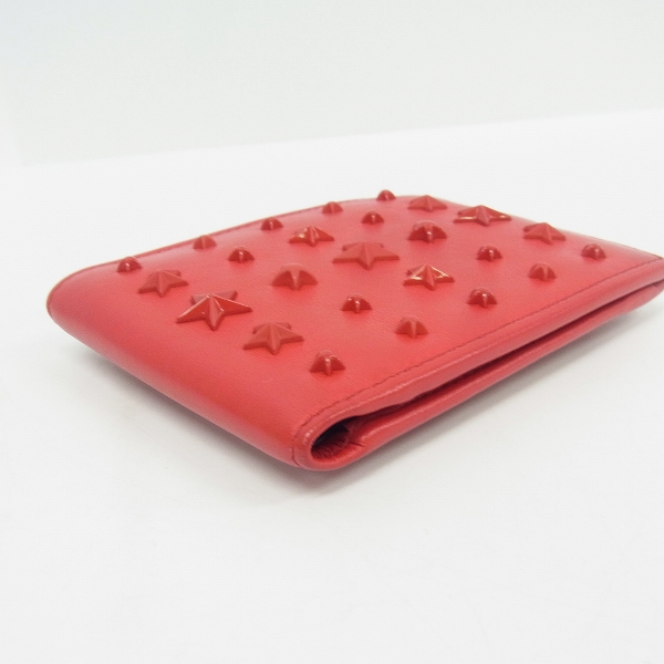 実際に弊社で買取させて頂いたJIMMY CHOO/ジミーチュウ ALBANY/アルバニー スタースタッズ 2つ折り財布/ウォレットの画像 2枚目