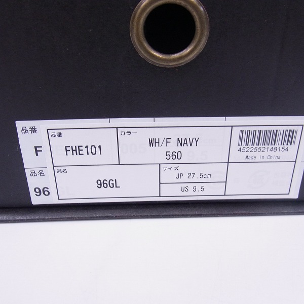 実際に弊社で買取させて頂いたFILA/フィラ 96 GL ハイカット スニーカー MFW17001-001/27.5の画像 9枚目