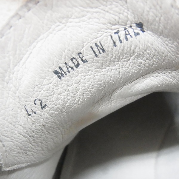 実際に弊社で買取させて頂いたDIESEL BLACK GOLD/ディーゼル ブラックゴールド レザーサイドジップ ハイカットスニーカー/42の画像 5枚目