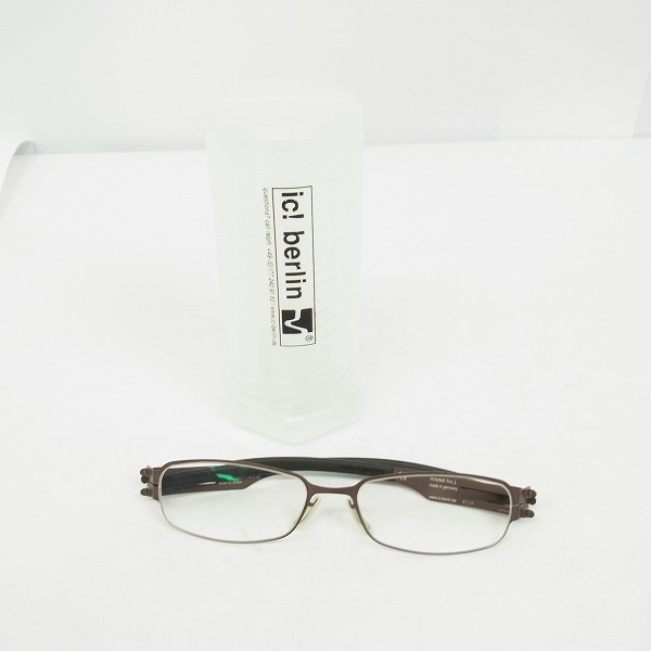 実際に弊社で買取させて頂いたic! berlin/アイシーベルリン hu j メガネフレーム/アイウェア 863424の画像 7枚目