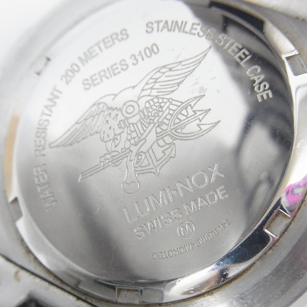実際に弊社で買取させて頂いたLUMINOX/ルミノックス NAVY SEALS/ネイビーシールズ 3100【動作未確認】の画像 3枚目