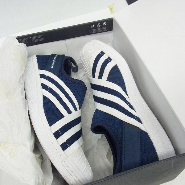 実際に弊社で買取させて頂いたadidas×White Mountaineering/アディダス×ホワイトマウンテニアリング 17SS スーパースター スリッポン BY2879/23.5の画像 8枚目