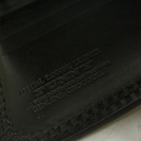 実際に弊社で買取させて頂いたFUNNY/ファニー コンチョボタン クロコダイル レザーロングウォレット/長財布の画像 4枚目