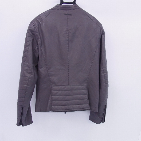 実際に弊社で買取させて頂いたARMANI EXCHANGE/アルマーニエクスチェンジ フェイクレザー ライダースジャケット XSの画像 1枚目