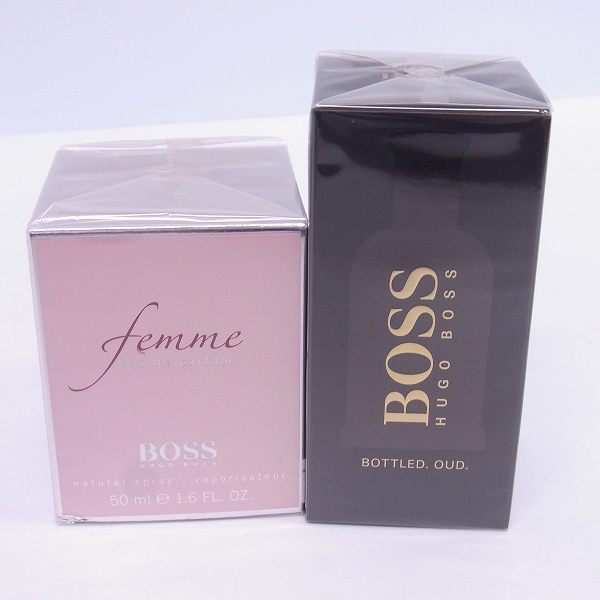 実際に弊社で買取させて頂いた【未開封】HUGO BOSS/ヒューゴボス femme 等 EDP 50ml×2点セット