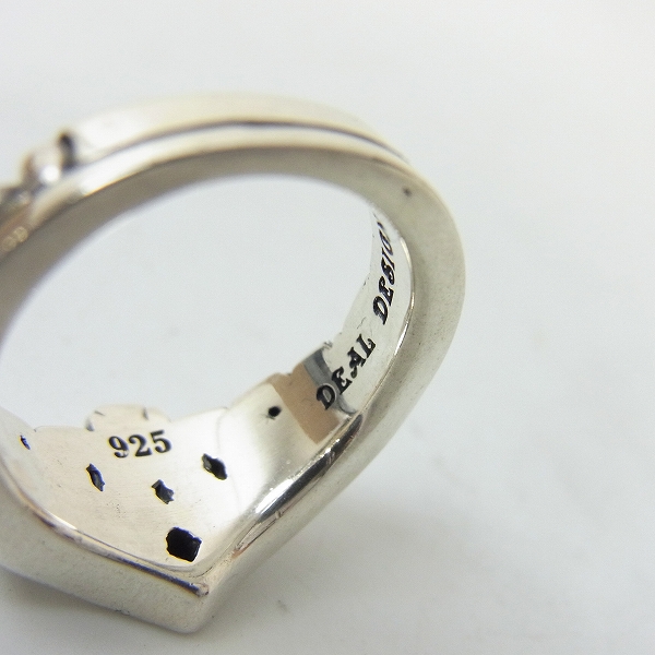 実際に弊社で買取させて頂いたDEALDESIGN/ディールデザイン クラウンクロスリング/9号の画像 5枚目