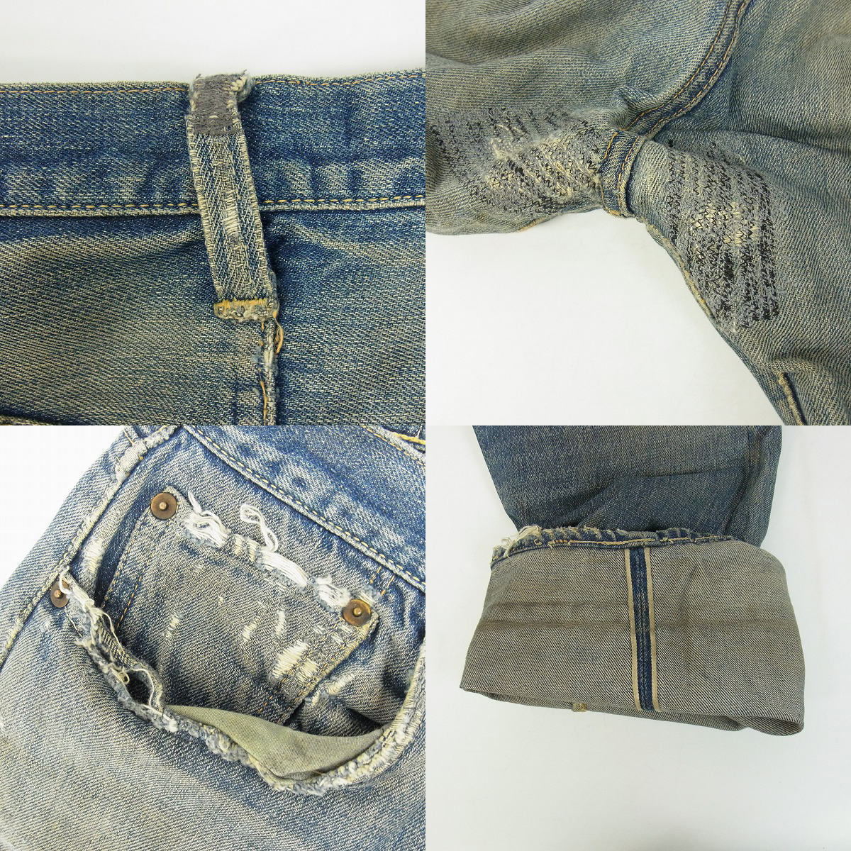 実際に弊社で買取させて頂いたLEVIS/リーバイス 隠しリベット刻印18/革パッチ/片面/グリッパー ジッパーフライ デニムパンツの画像 6枚目