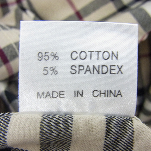 実際に弊社で買取させて頂いた【未使用】BURBERRY London/バーバリーロンドン ノバチェック柄/ホース刺繍 半袖シャツ Sの画像 3枚目