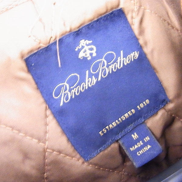 実際に弊社で買取させて頂いたBROOKS BROTHERS/ブルックスブラザーズ レザーブルゾン/Mの画像 2枚目