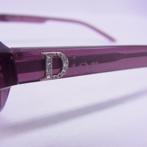 実際に弊社で買取させて頂いたChristian Dior/クリスチャンディオール メガネフレーム パープル CD-7014J C5Bの画像 6枚目