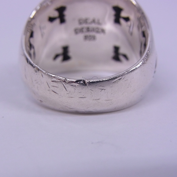 実際に弊社で買取させて頂いたDEAL DESIGN/ディールデザイン グリッドスカルカレッジ リング/18.5号の画像 5枚目