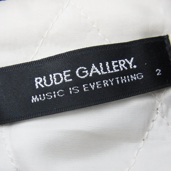 実際に弊社で買取させて頂いたRUDE GALLERY/ルードギャラリー 10AW SHRINKAGE WOOL SKULL JKT スカル刺繍/縮絨/ウールベトジャン 2の画像 2枚目