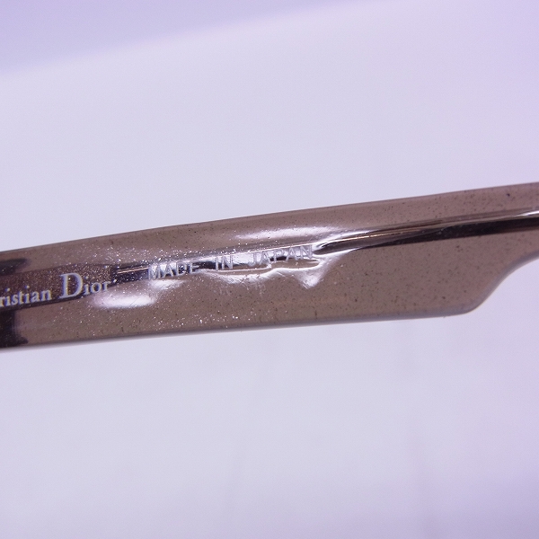 実際に弊社で買取させて頂いたChristian Dior/クリスチャンディオール メガネフレーム ブラウン CD-7014J C4Bの画像 5枚目