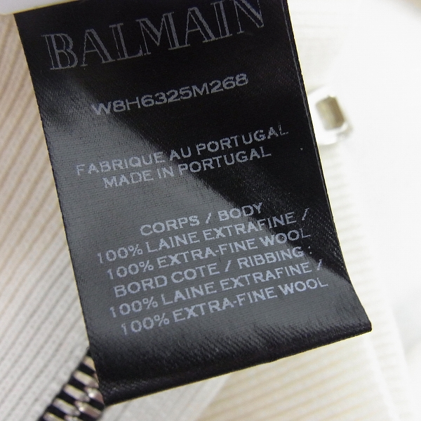 実際に弊社で買取させて頂いたBALMAIN/バルマン サイドジップ タートルネック セーター W8H6325M268/XS の画像 5枚目