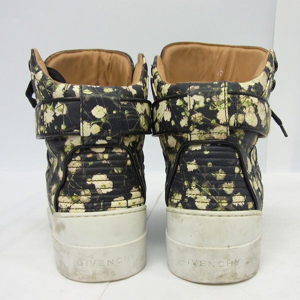 実際に弊社で買取させて頂いたGIVENCHY/ジバンシー 花柄/総柄 ハイカットスニーカー/42の画像 1枚目
