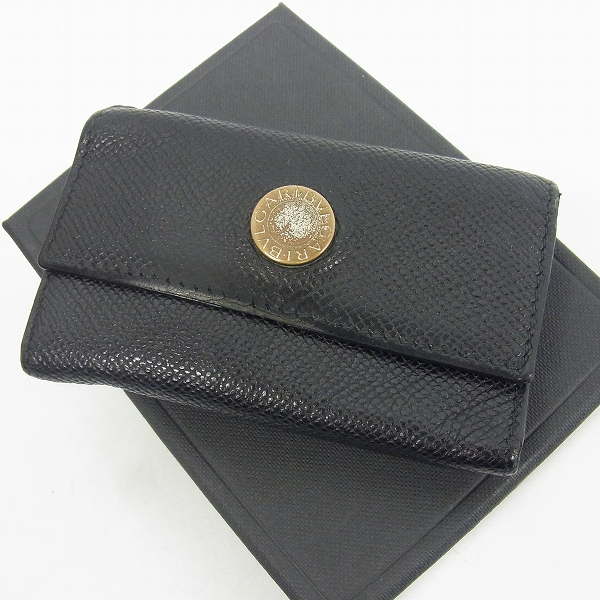 実際に弊社で買取させて頂いた【難有り】BVLGARI/ブルガリ 6連レザー キーケース 黒