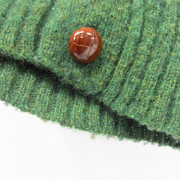 実際に弊社で買取させて頂いたEDIFICE/エディフィス ウール ニットカーディガン グリーン/Sの画像 5枚目