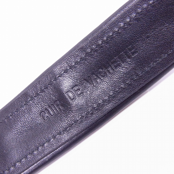 実際に弊社で買取させて頂いたBALMAIN/バルマン キルティング レザーベルト 71.A102.P037/80の画像 3枚目