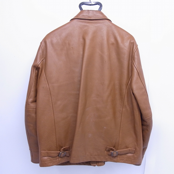 実際に弊社で買取させて頂いたBROOKS BROTHERS/ブルックスブラザーズ レザーブルゾン/Mの画像 1枚目
