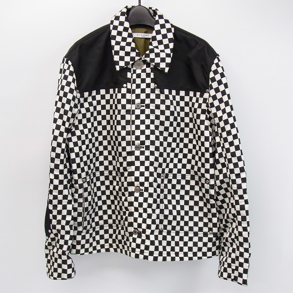 実際に弊社で買取させて頂いた【JPタグ】GIVENCHY/ジバンシー チェッカー柄 ジャケット/ブルゾン Size：50