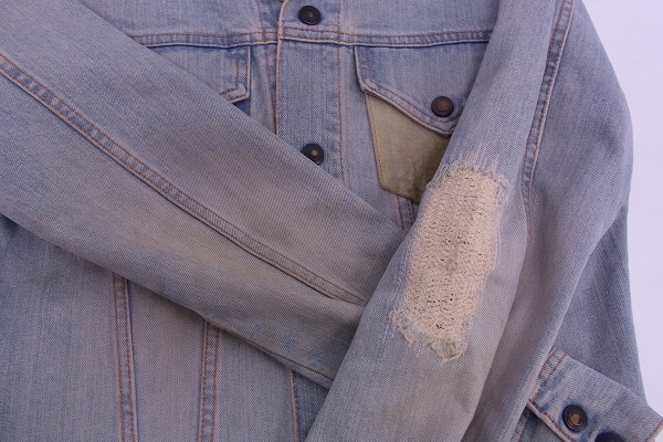 実際に弊社で買取させて頂いたFACTOTUM/ファクトタム カスタムデニムジャケット/46の画像 7枚目