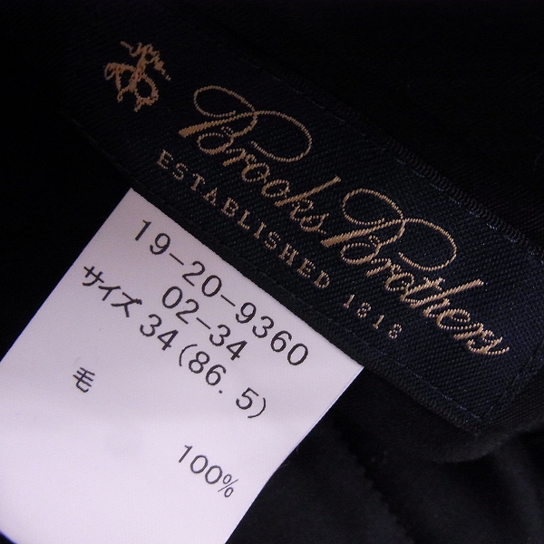 実際に弊社で買取させて頂いたBROOKS BROTHERS/ブルックスブラザーズ ウール100% スラックスパンツ 34の画像 3枚目