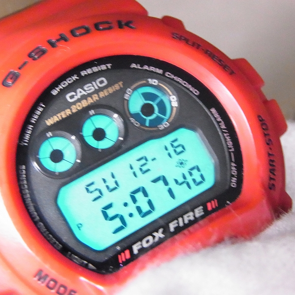 G-SHOCK/ジーショック FOX FIRE デジタル腕時計 レッド/DW-6900H-4 の 