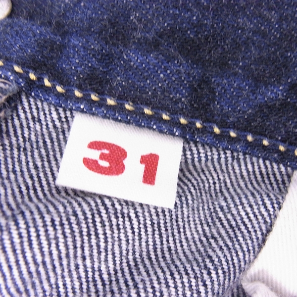 実際に弊社で買取させて頂いたBLUE BLUE/ブルーブルー ストレートデニムパンツ/31の画像 6枚目