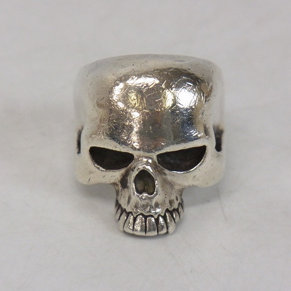 実際に弊社で買取させて頂いたCRAZY PIG/クレイジーピッグ ラージエビルスカルリング 20.5-21号の画像 1枚目