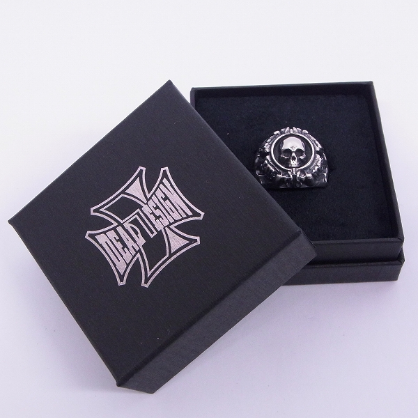 実際に弊社で買取させて頂いたDEAL DESIGN/ディールデザイン グリッドスカルカレッジ リング/18.5号の画像 8枚目