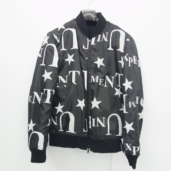 実際に弊社で買取させて頂いたuniform experiment/ユニフォームエクスペリメント 15AW リバーシブル/星柄 ボンバージャケット UE-156003/3の画像 4枚目