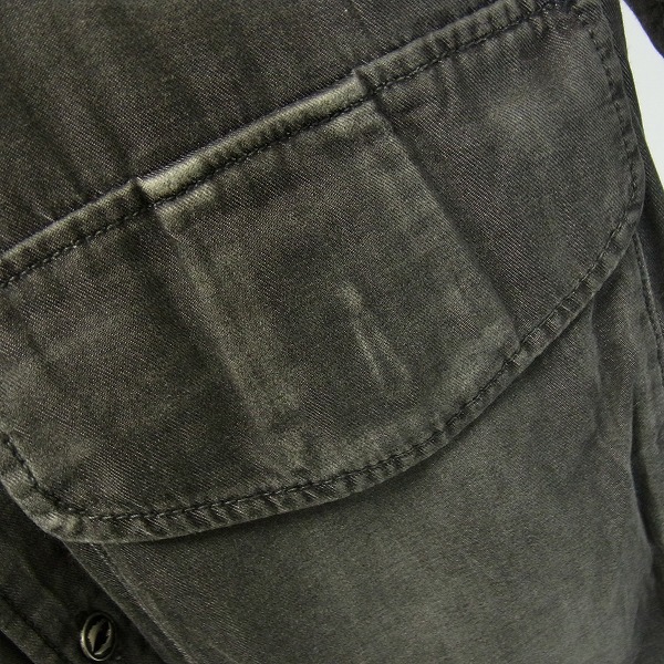 実際に弊社で買取させて頂いたMIHARAYASUHIRO/ミハラヤスヒロ ロングデニムシャツ 後染め/シワ加工 61023187/46の画像 6枚目